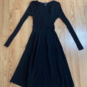 Black sweater dress